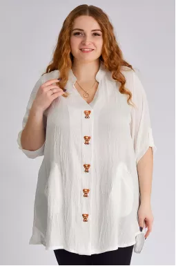 Туніка жатка з нашивками великих розмірів