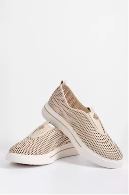 Туфлі кремові з прикрасою великих розмірів