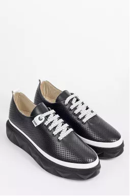 Туфлі чорно-білі великих розмірів