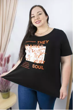 Модная футболка с принтом супер батал