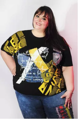 Футболка с принтом супер батал