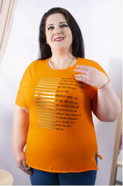 Футболка трикотаж принт батал