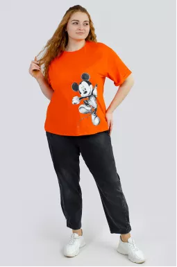 Футболка с микки маусом больших размеров
