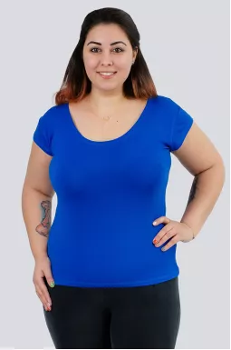 Однотонная футболка больших размеров