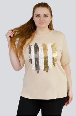 Футболка довга трикотажна великих розмірів