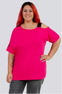 Футболка з мереживом великих розмірів