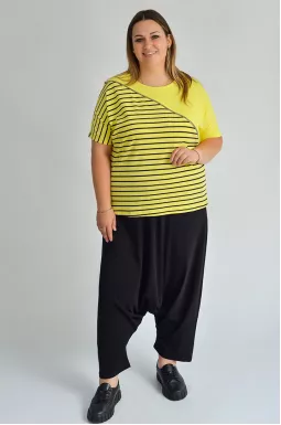 Футболка с молнией больших размеров