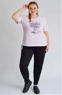 Футболка с завязками больших размеров