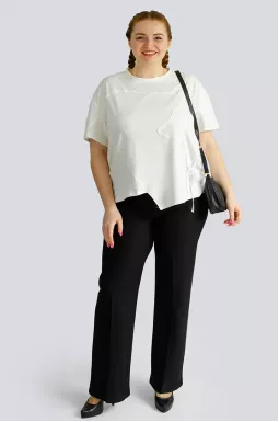 Футболка с декором больших размеров