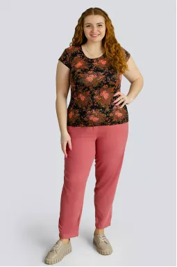 Футболка короткая больших размеров