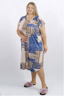 Халат длинный батал