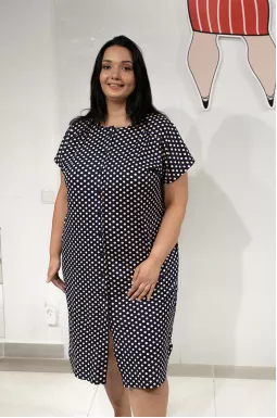 Халат трикотажний на ґудзиках супер батал 