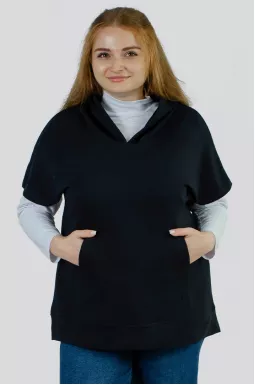 Худі з коротким рукавом батал