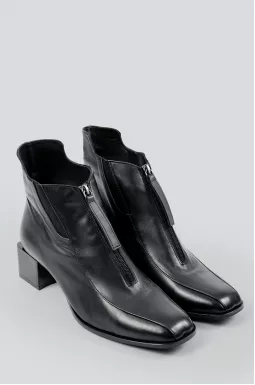 Черевики на підборах з блискавкою спереду великих розмірів