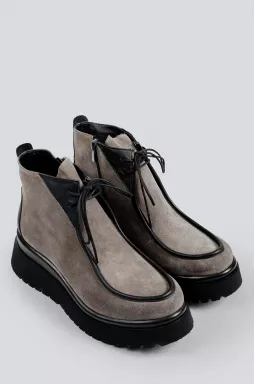 Черевики замшеві кольору візон великих розмірів