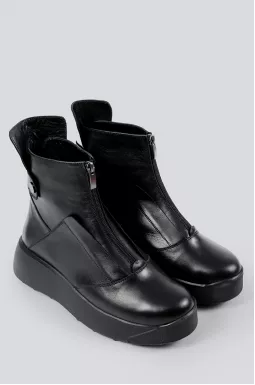 Черевики на танкетці з блискавкою спереду великих розмірів