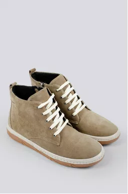 Черевики оливкові замшеві великих розмірів