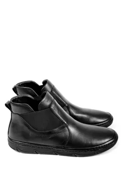 Однотонні шкіряні черевики з резинками великих розмірів
