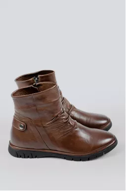 Черевики шкіряні коричневі великих розмірів