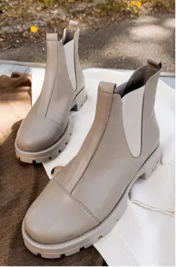 Бежевые челси больших размеров