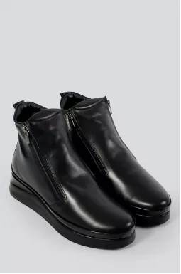 Ботинки кожаные с молниями больших размеров