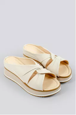 Сабо у бежевому кольорі великих розмірів