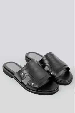  Шлепанцы кожаные на широкую ножку больших размеров