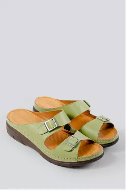Шлепанцы оливковые больших размеров