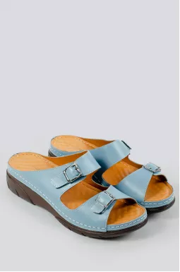 Шлепанцы с пряжками больших размеров