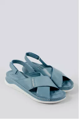 Босоніжки у кольорі денім великих розмірів