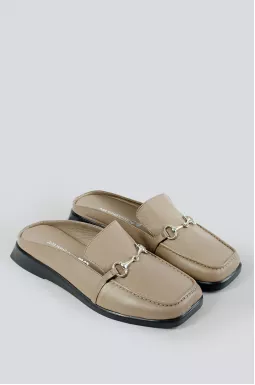 Мюли с украшением на широкую ножку больших размеров