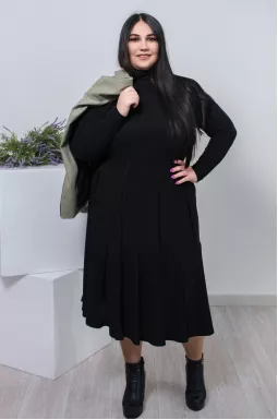 Спідниця міді фасону трапеція супер батал