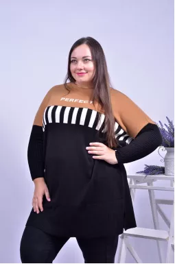 Туника прямая с принтом