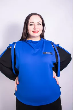 Блуза довга стильна батал