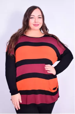 Джемпер трикотажний в смужку