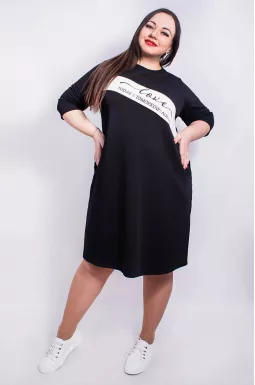 Сукня повсякденна з принтом супер батал