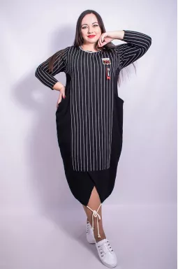 Платье повседневное миди супер батал