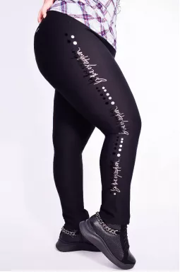 Брюки зауженные принт лампас