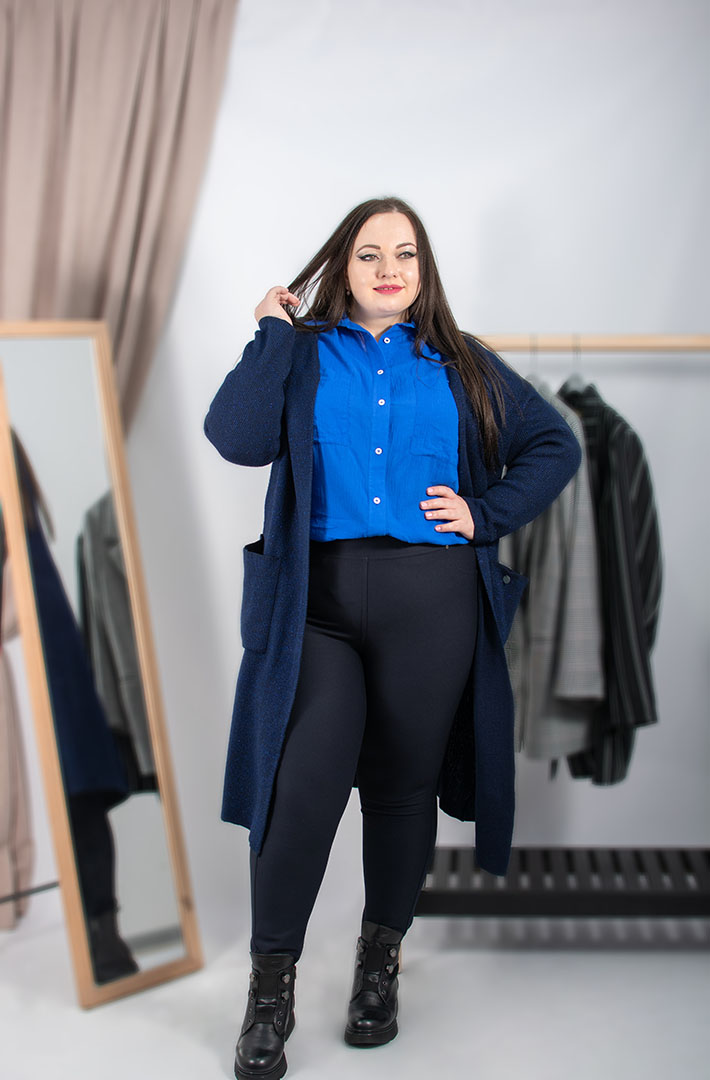 Брюки узкие супер батал