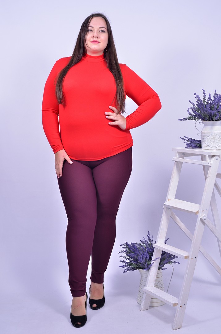 Брюки узкие супер батал