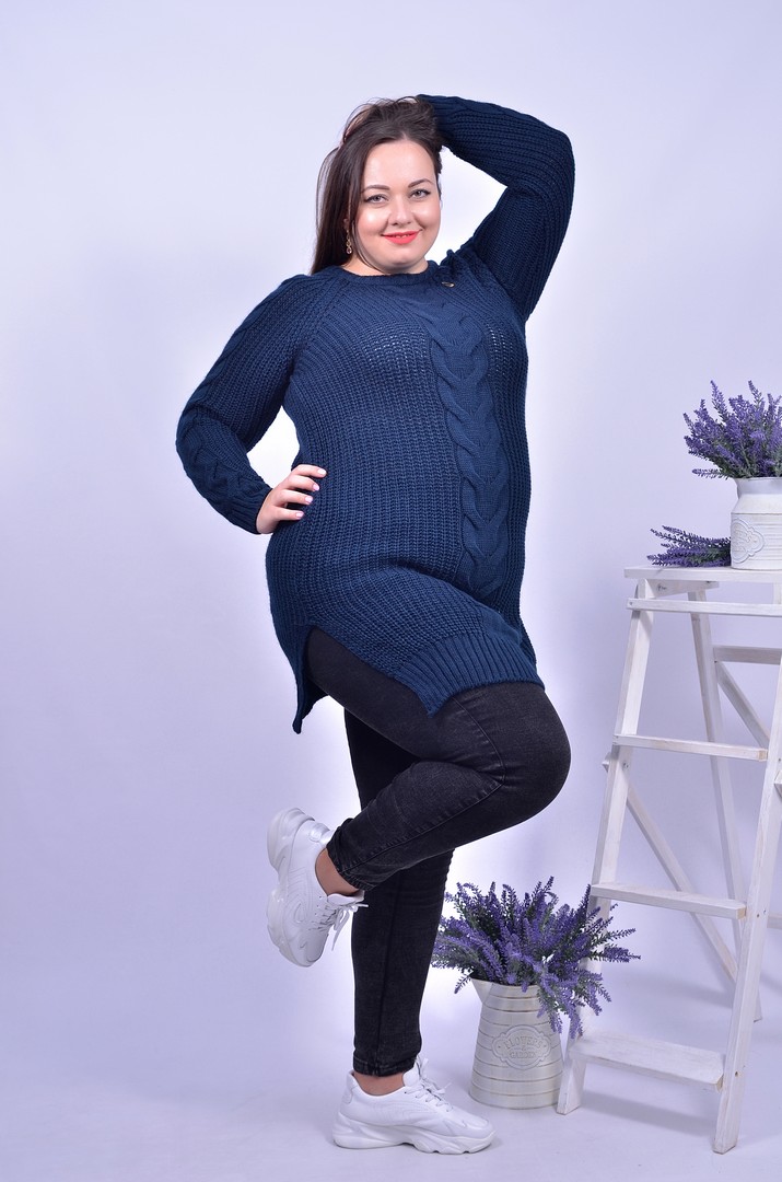 Светр вовняний подовжений