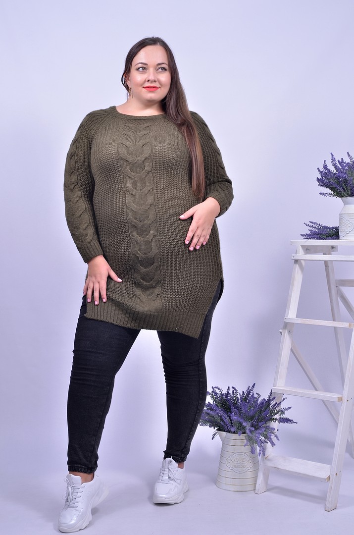 Светр вовняний подовжений