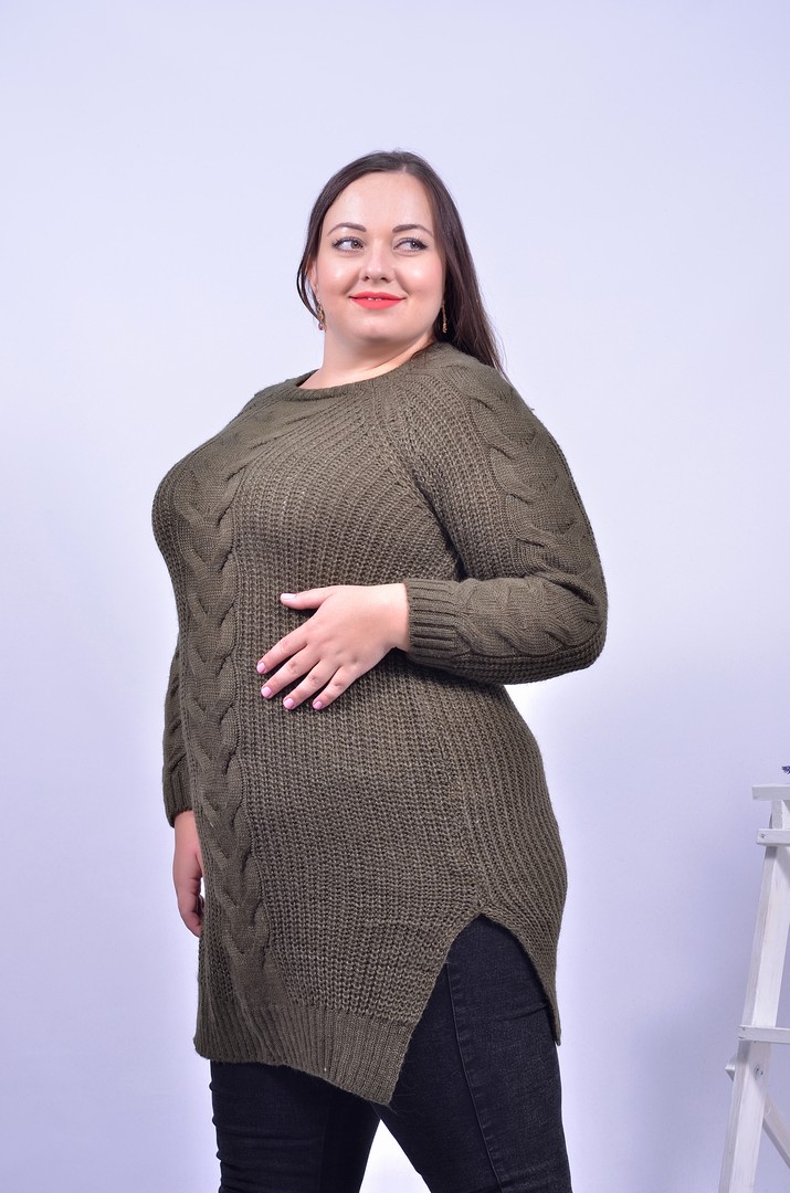 Светр вовняний подовжений