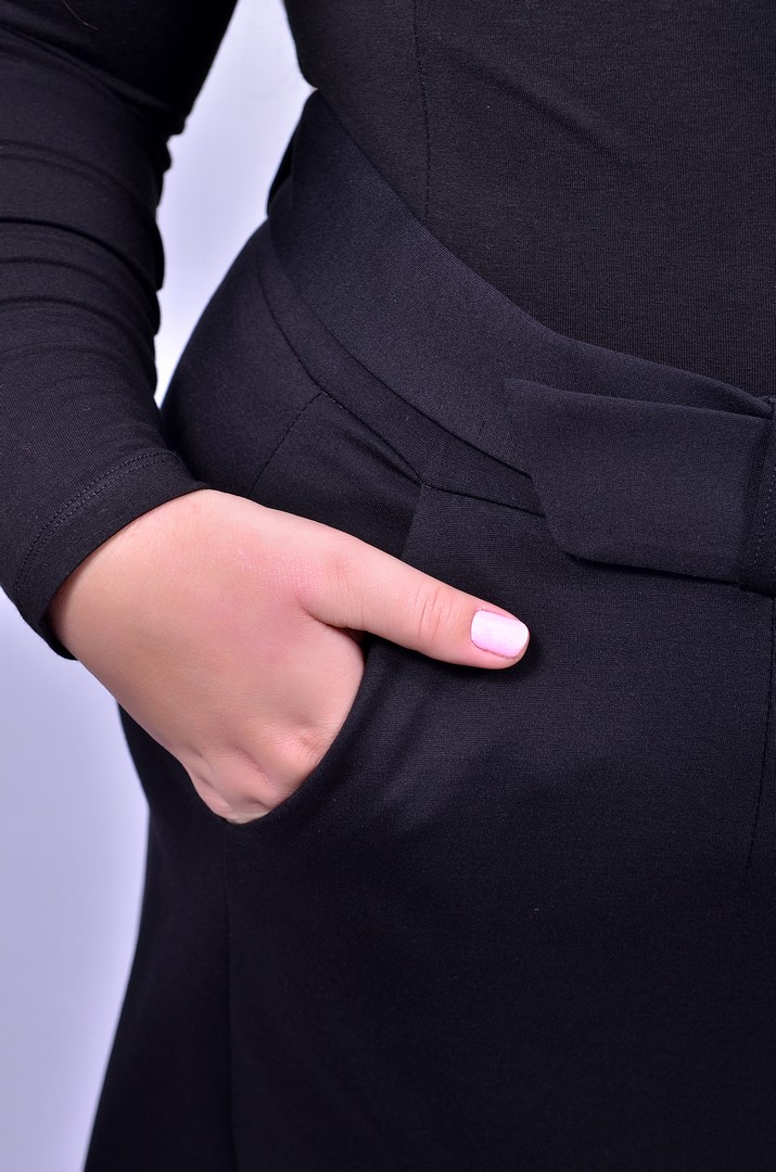 Спідниця пряма з поясом батал