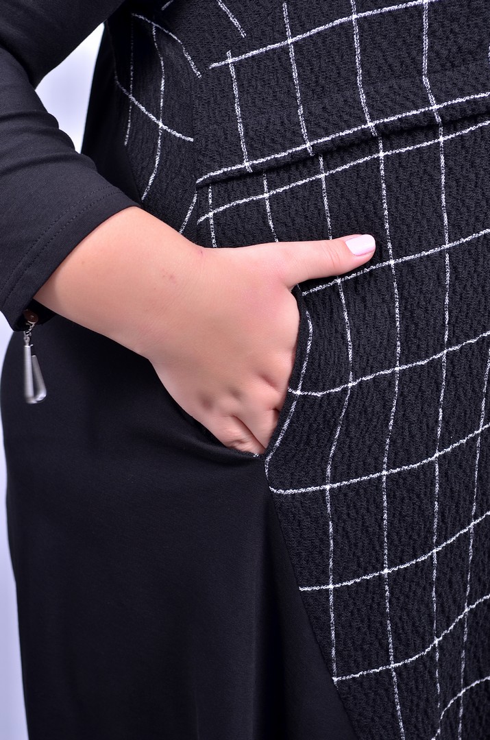 Платье трикотажная макси супер батал