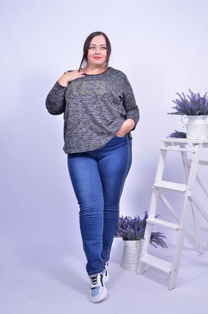 Джинси завужені зі стразами