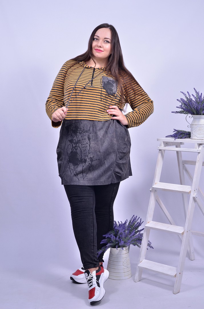 Туника трапеция супер батал