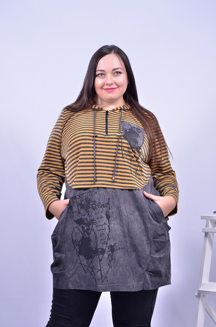 Туника трапеция супер батал