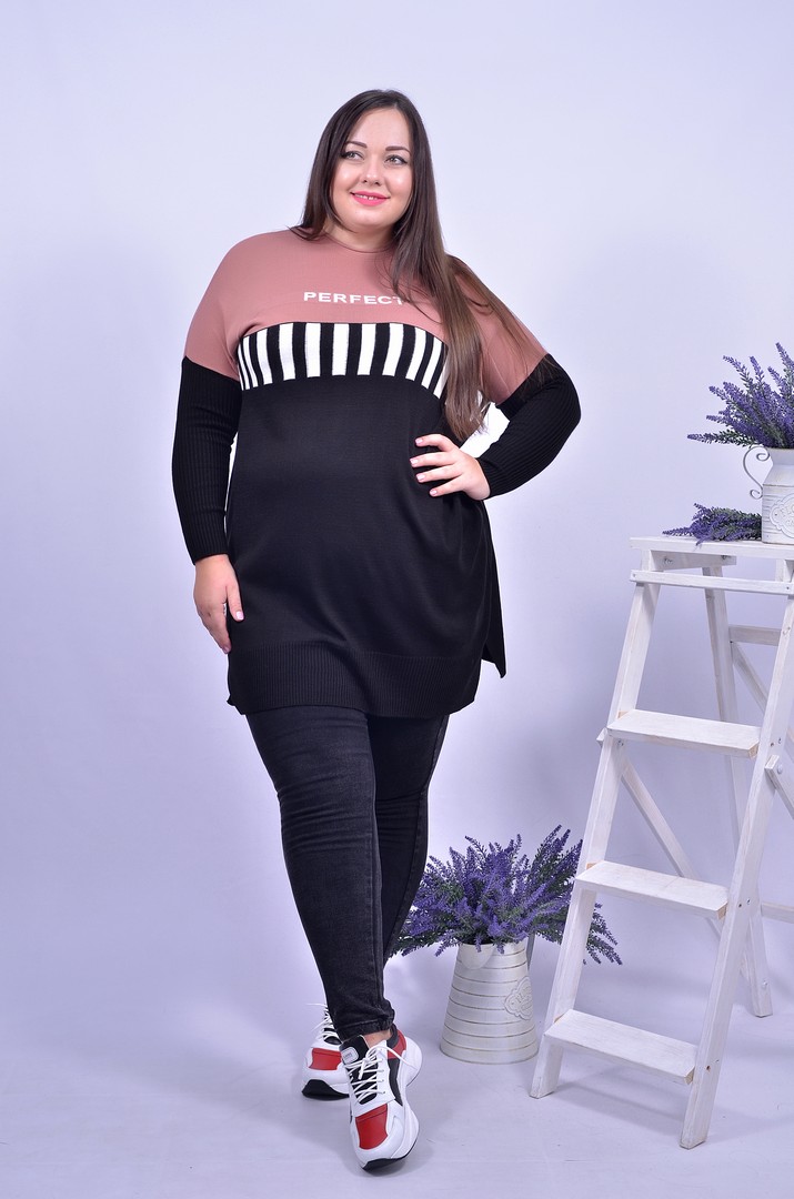 Туника прямая с принтом