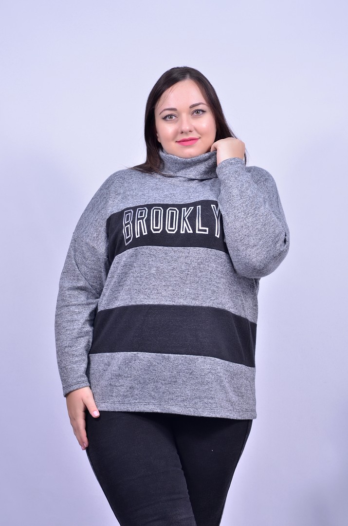 Теплый свитшот супер батал